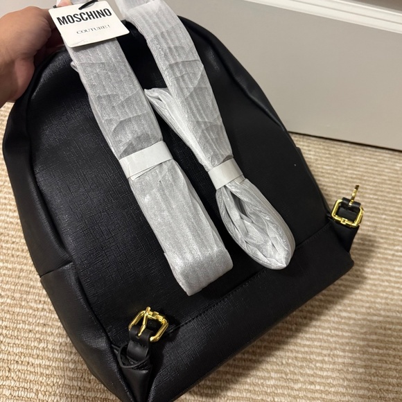 New Moschino Teddy Bear Backpack black medium - Picture 8 of 10